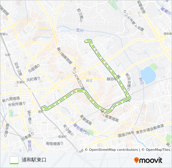 浦04-2 バスの路線図