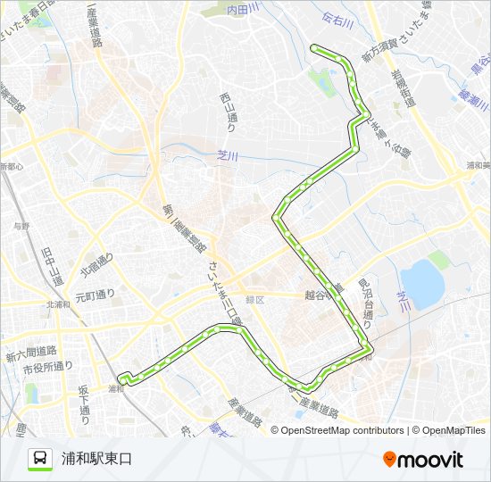 浦04-3 bus Line Map