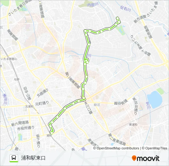浦08-2 Bus Line Map