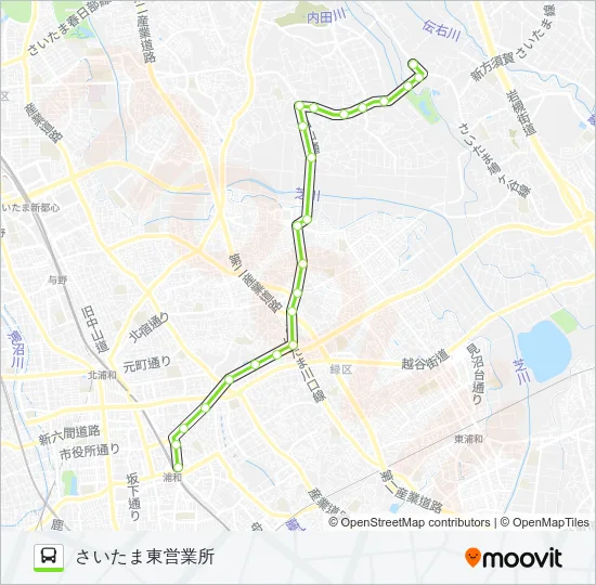 浦08-2 Bus Line Map