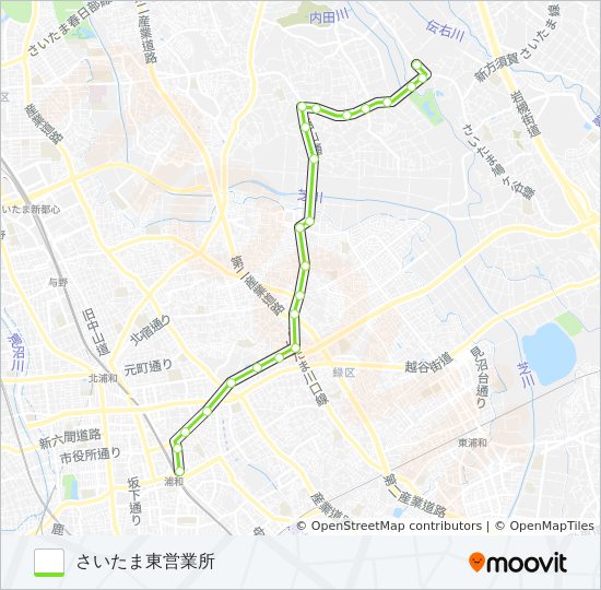 浦08-2 バスの路線図