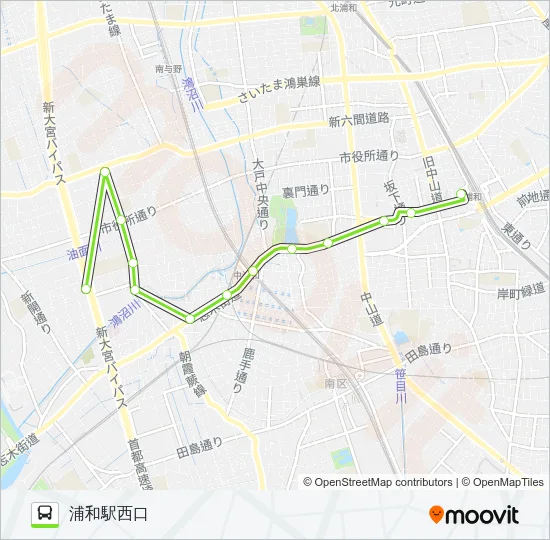 浦11-2 Bus Line Map