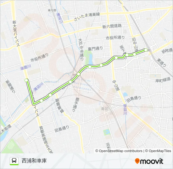 浦11-2 Bus Line Map