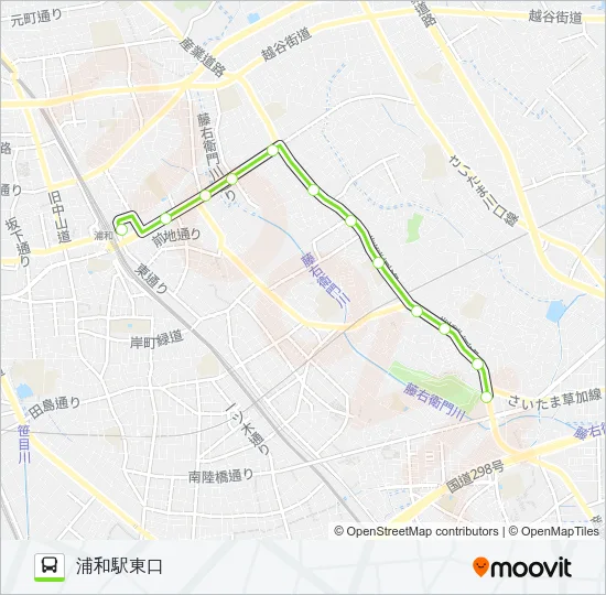 浦50-2 Bus Line Map