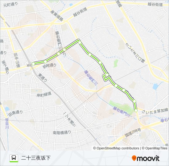 浦50-2 バスの路線図