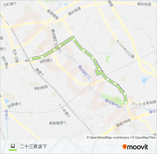 浦50-2 Bus Line Map