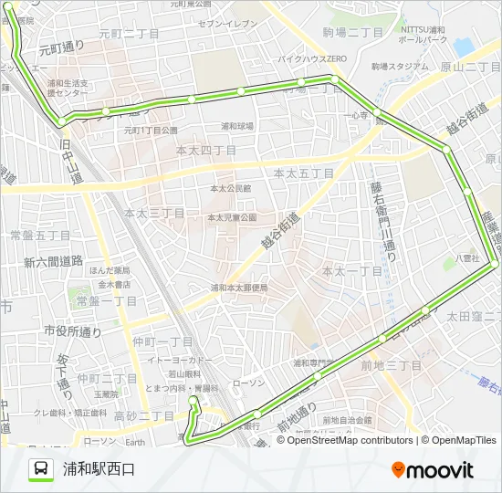 浦51-3 Bus Line Map