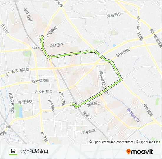 浦51-3 Bus Line Map