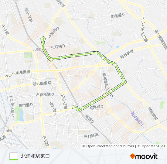 浦51-3 bus Line Map