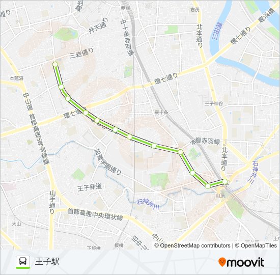 王23-2 Bus Line Map