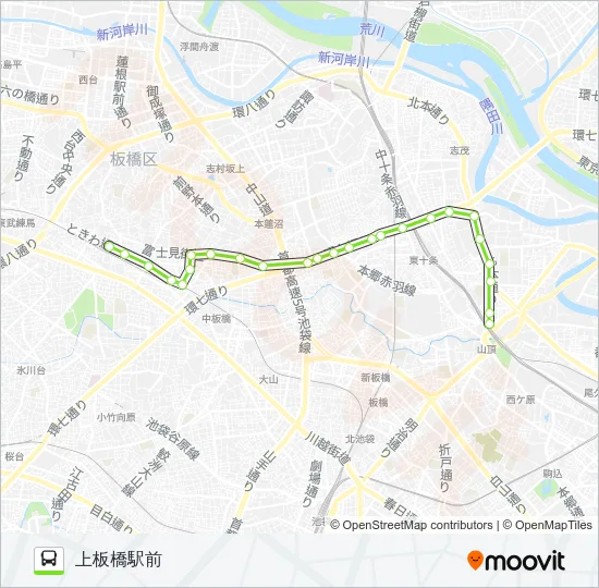 王54-2 バスの路線図