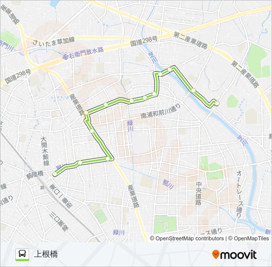 蕨01-2 Bus Line Map