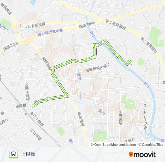 蕨01-2 Bus Line Map