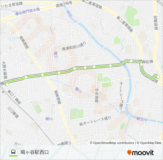 蕨03-2 Bus Line Map