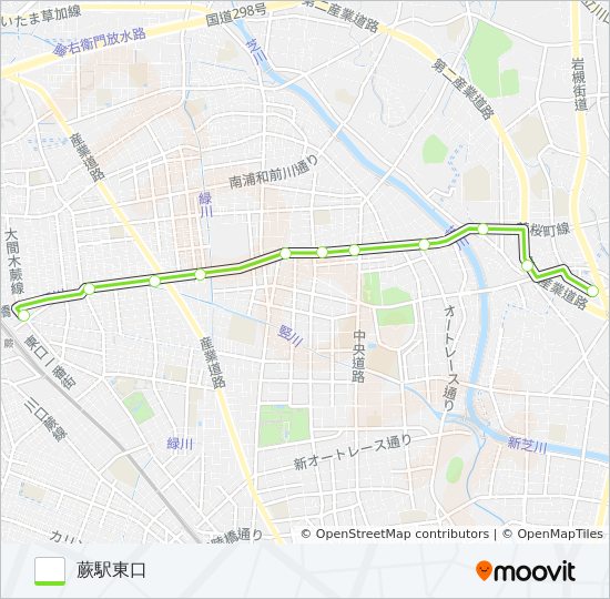 蕨03-2 bus Line Map