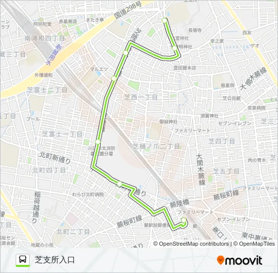 蕨05-2 Bus Line Map