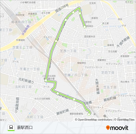 蕨05-3 bus Line Map