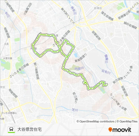 Minuma District 01 Bus Line Map
