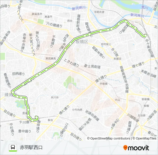 赤01-2 Bus Line Map