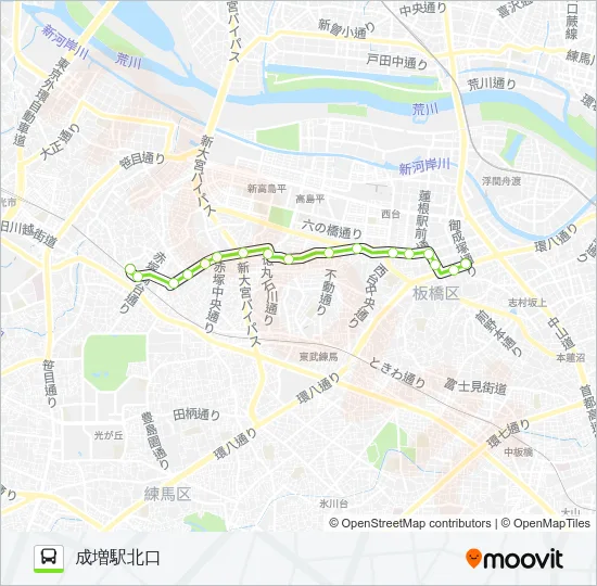 赤02-2 Bus Line Map