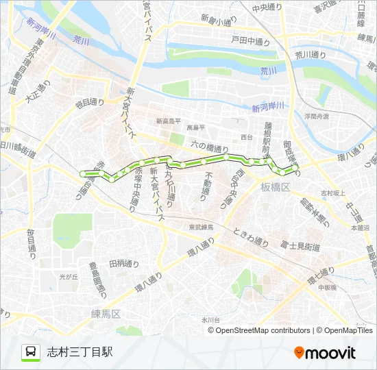赤02-2 Bus Line Map