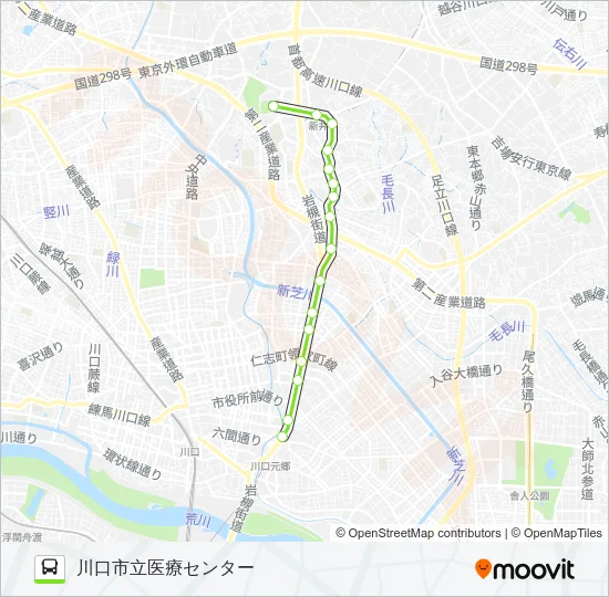 赤20-2 Bus Line Map