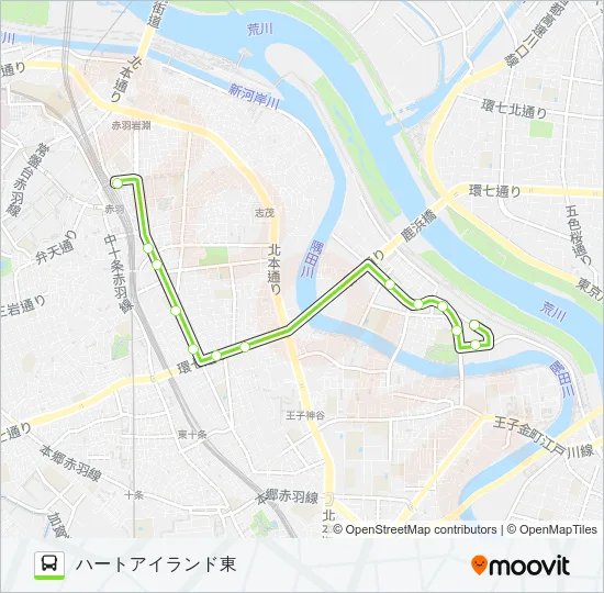 赤25-2 バスの路線図