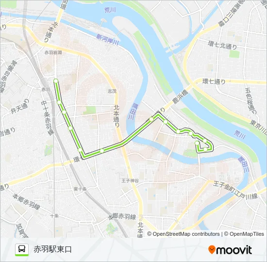 赤25-3 Bus Line Map