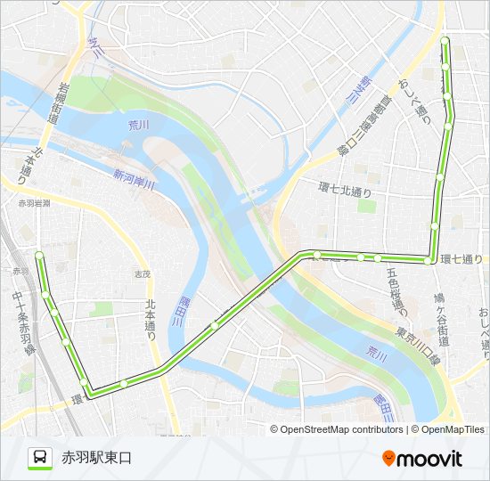 赤26-2 bus Line Map