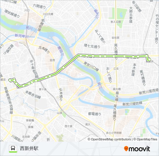 赤27-2 bus Line Map