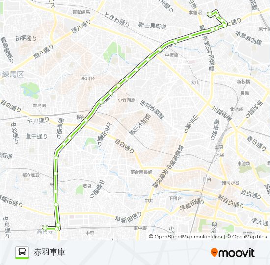 赤31-2 bus Line Map