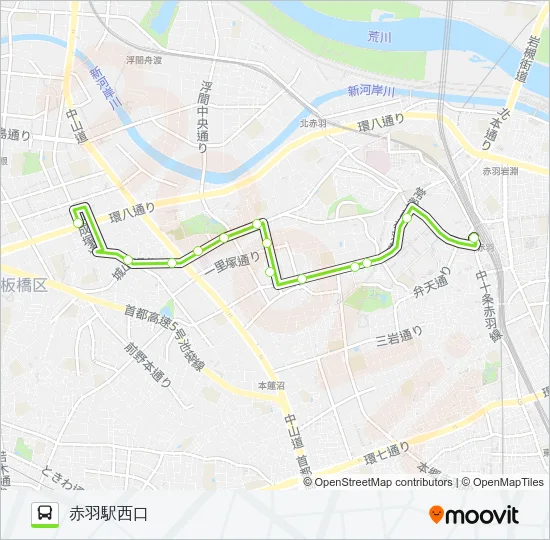 赤56-2 Bus Line Map