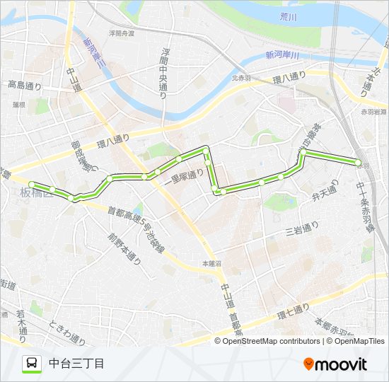 赤56‐3 Bus Line Map
