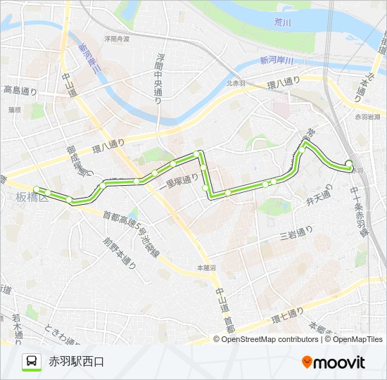 赤56‐3 Bus Line Map