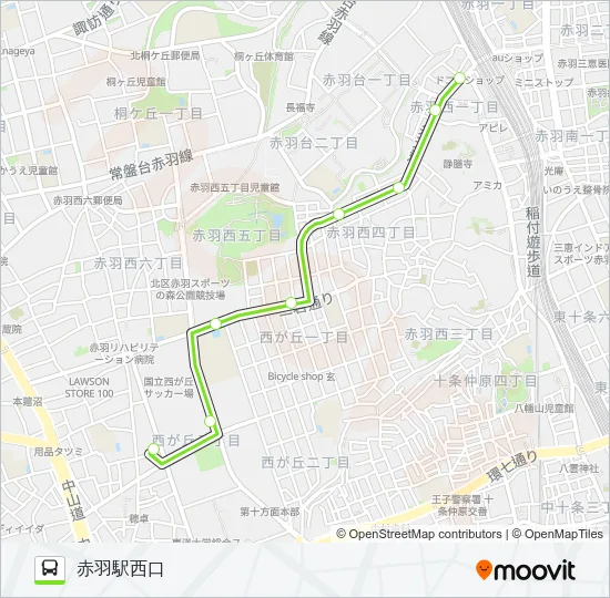 赤80-1 バスの路線図