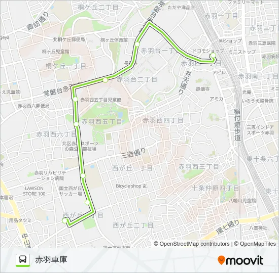 赤80-2 Bus Line Map