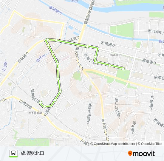 高01-2 bus Line Map