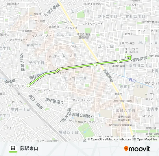SC01-2 バスの路線図