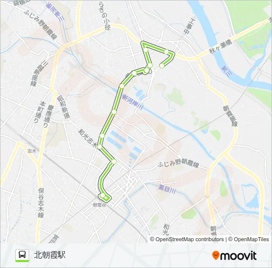 北朝01-2 バスの路線図