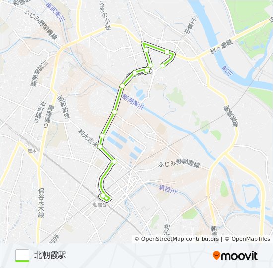 北朝01-2 バスの路線図