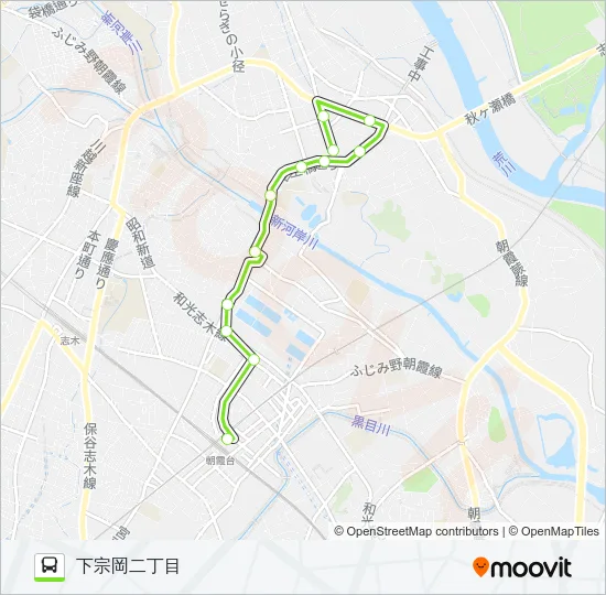 北朝01-3 Bus Line Map