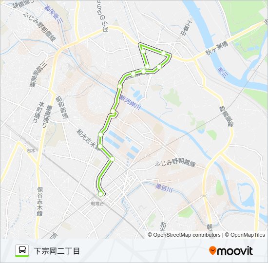 北朝01-3 バスの路線図