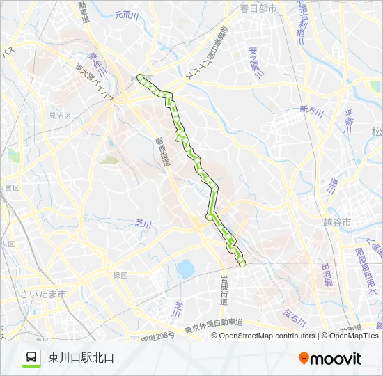 岩11-3S バスの路線図