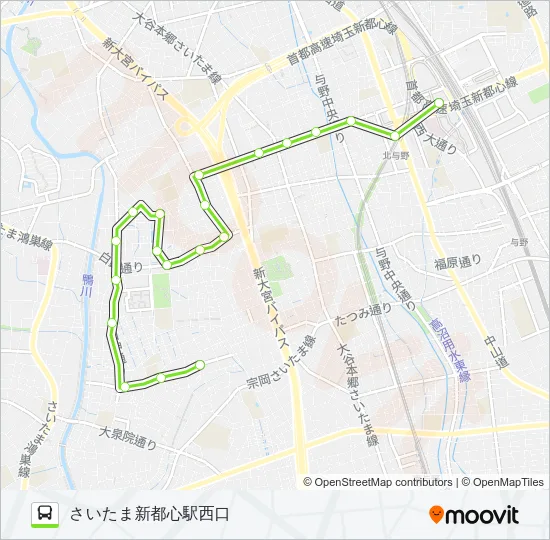 新都01-3 Bus Line Map