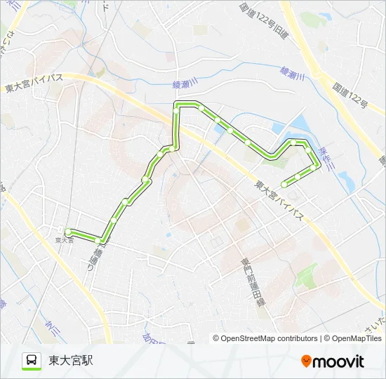 東大02-2 Bus Line Map