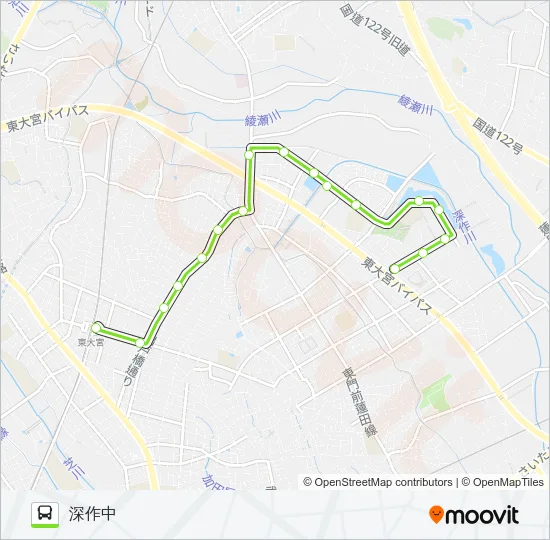 東大02-2 バスの路線図