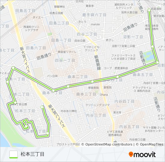 武浦02-2 バスの路線図
