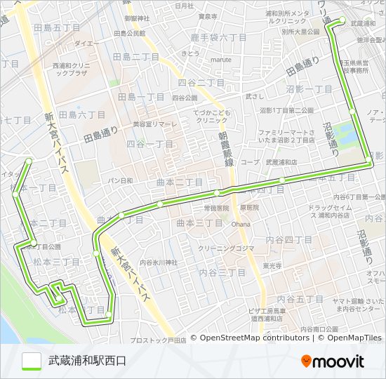武浦02-3 バスの路線図