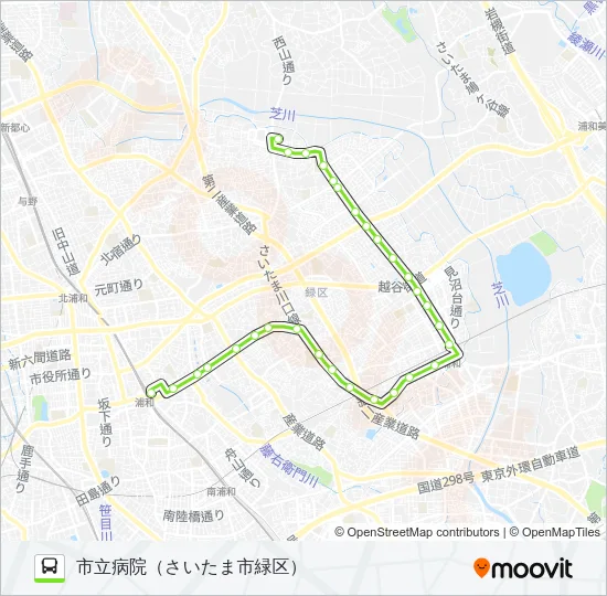 浦04-2H Bus Line Map
