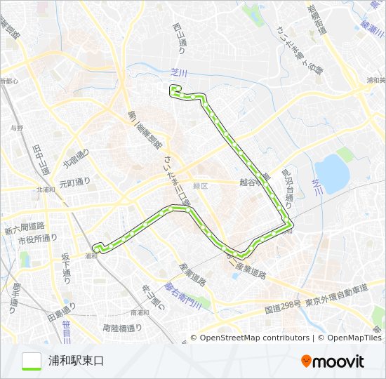 浦04-2H bus Line Map